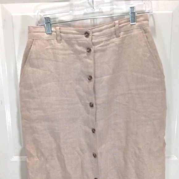 Woman's Skirt 100%Linen Maxi - Picture 2 of 5